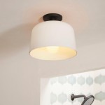 Hannahlee ‎Minimalist Glass Semi Flush Mount Ceiling Light