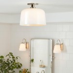 Hannahlee ‎Minimalist Glass Semi Flush Mount Ceiling Light