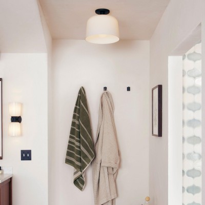 Hannahlee Minimalist Glass Semi Flush Mount Ceiling Light Hannahlee Minimalist Glass Semi Flush Mount Ceiling Light