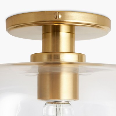Hannahlee Minimalist Glass Semi Flush Mount Ceiling Light Hannahlee Minimalist Glass Semi Flush Mount Ceiling Light