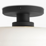 Hannahlee ‎Minimalist Glass Semi Flush Mount Ceiling Light