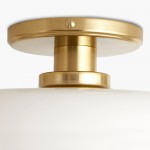 Hannahlee ‎Minimalist Glass Semi Flush Mount Ceiling Light