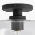 Hannahlee ‎Minimalist Glass Semi Flush Mount Ceiling Light