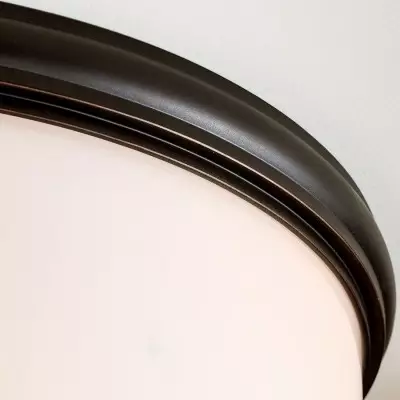 Lionell Farmhouse Milk Glass Round Flush Mount Ceiling Light Lionell Farmhouse Milk Glass Round Flush Mount Ceiling Light