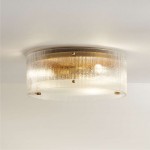 Oliverio Farmhouse Embossed Seeded Glass Ceiling Light Oliverio Farmhouse Embossed Seeded Glass Ceiling Light