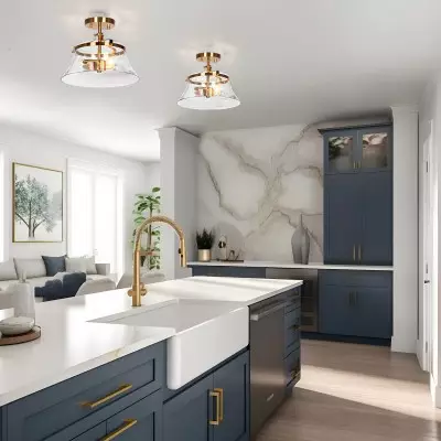 Lior Vintage Industrial Semi Flush Mount Ceiling Light Lior Vintage Industrial Semi Flush Mount Ceiling Light