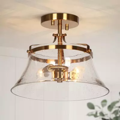 Lior Vintage Industrial Semi Flush Mount Ceiling Light Lior Vintage Industrial Semi Flush Mount Ceiling Light