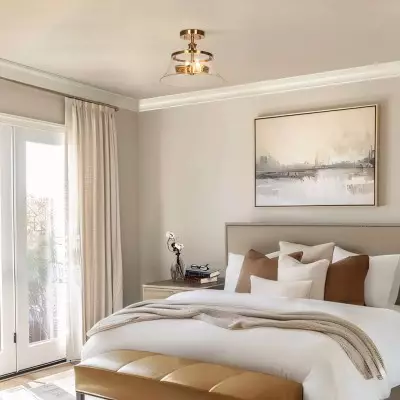 Lior Vintage Industrial Semi Flush Mount Ceiling Light Lior Vintage Industrial Semi Flush Mount Ceiling Light