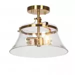 Lior Vintage Industrial Semi Flush Mount Ceiling Light Lior Vintage Industrial Semi Flush Mount Ceiling Light