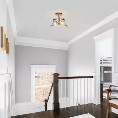 Lior Vintage Industrial Semi Flush Mount Ceiling Light Lior Vintage Industrial Semi Flush Mount Ceiling Light