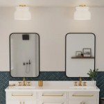 Jovie Vintage Ribbed Glass Semi-Flush Mount