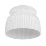 Jovie Vintage Ribbed Glass Semi-Flush Mount