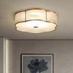 Marcela Traditional Brass Flower Ribbed Glass Ceiling Light Marcela Traditional Brass Flower Ribbed Glass Ceiling Light