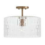 Oliverio Farmhouse Embossed Seeded Glass Ceiling Light Oliverio Farmhouse Embossed Seeded Glass Ceiling Light