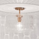 Oliverio Farmhouse Embossed Seeded Glass Ceiling Light Oliverio Farmhouse Embossed Seeded Glass Ceiling Light
