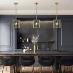 Maven Modern Wavy Textured Smoked Glass Pendant Light