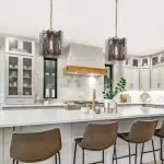 Maven Modern Wavy Textured Smoked Glass Pendant Light