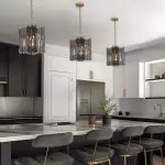 Maven Modern Wavy Textured Smoked Glass Pendant Light