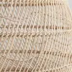Laura Bohemian Style Bleached Rattan Pendant Light