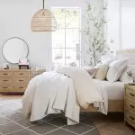 Laura Bohemian Style Bleached Rattan Pendant Light