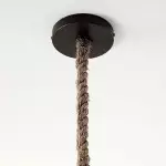 Laura Bohemian Style Bleached Rattan Pendant Light