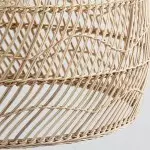 Laura Bohemian Style Bleached Rattan Pendant Light