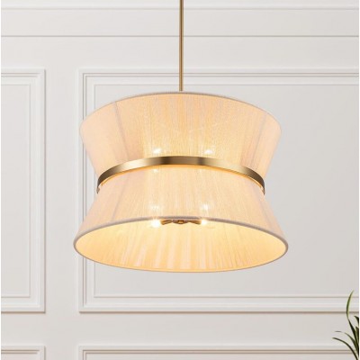 Emily Modern 4 Light Rope Shade Drum Chandelier Emily Modern 4 Light Rope Shade Drum Chandelier