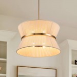 Emily Modern 4 Light Rope Shade Drum Chandelier