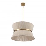Emily Modern 4 Light Rope Shade Drum Chandelier