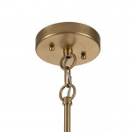 Emily Modern 4 Light Rope Shade Drum Chandelier