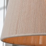 Emily Modern 4 Light Rope Shade Drum Chandelier