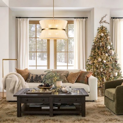 Emily Modern 4 Light Rope Shade Drum Chandelier Emily Modern 4 Light Rope Shade Drum Chandelier