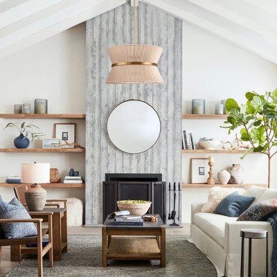 Emily Modern 4 Light Rope Shade Drum Chandelier Emily Modern 4 Light Rope Shade Drum Chandelier