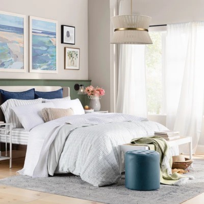 Emily Modern 4 Light Rope Shade Drum Chandelier Emily Modern 4 Light Rope Shade Drum Chandelier