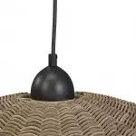 Holli Organic Boho Wicker Rattan Pendant Light