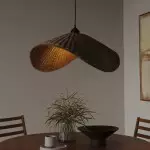 Holli Organic Boho Wicker Rattan Pendant Light