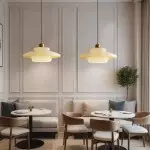 Ritika Vintage Art Cream Multi-Shape Glass Pendant Light Ritika Vintage Art Cream Multi-Shape Glass Pendant Light