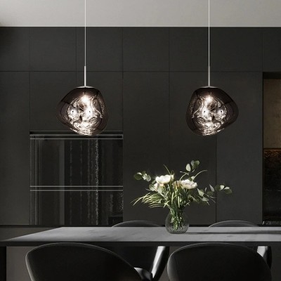 Amalia Irregular Globe Melt Pendant Light Amalia Irregular Globe Melt Pendant Light