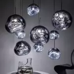 Amalia Irregular Globe Melt Pendant Light