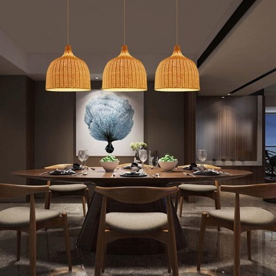 Galatea Boho Bell Shaped Rattan Chandelier Galatea Boho Bell Shaped Rattan Chandelier