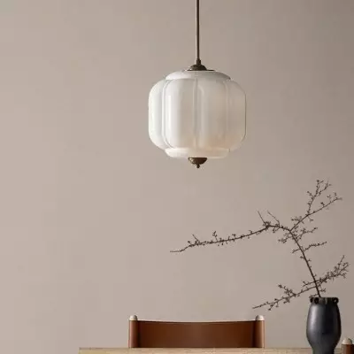 Cyrilith Vintage Milk Glass Oiled Brass Eloise Pendant light Cyrilith Vintage Milk Glass Oiled Brass Eloise Pendant light