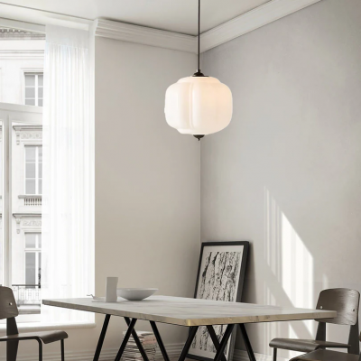 Cyrilith Vintage Milk Glass Oiled Brass Eloise Pendant light Cyrilith Vintage Milk Glass Oiled Brass Eloise Pendant light