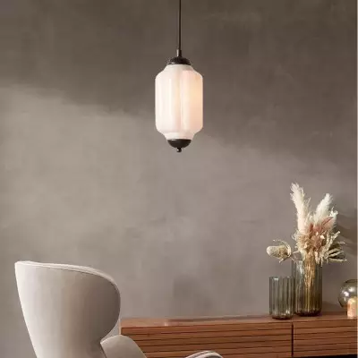 Cyrilith Farmhouse Pumpkin Glass Eloise Pendant Light Cyrilith Farmhouse Pumpkin Glass Eloise Pendant Light