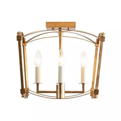 Celeste Retro 4 Light Open Frame Lantern Cage Ceiling Light