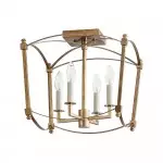 Celeste Retro 4 Light Open Frame Lantern Cage Ceiling Light