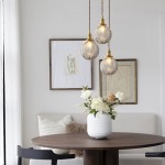 Logana Vintage Feather Texture Glass Globe Pendant Light