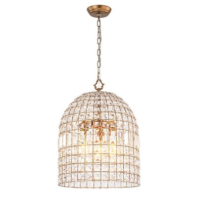 Zelda French Crystal Birdcage Pendant Light Zelda French Crystal Birdcage Pendant Light