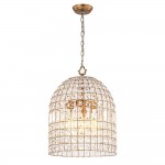 Zelda French Crystal Birdcage Pendant Light Zelda French Crystal Birdcage Pendant Light