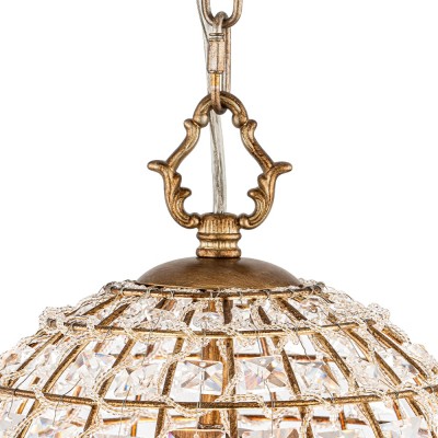 Zelda French Crystal Birdcage Pendant Light Zelda French Crystal Birdcage Pendant Light