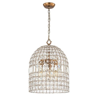 Zelda French Crystal Birdcage Pendant Light Zelda French Crystal Birdcage Pendant Light